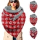 thumbnail image 2 of Bufanda De Navidad Cosy Warm Bufanda De Navidad Copos De Nieve Impreso Bufanda Botón Bufanda Otoño Invierno Bufanda Navidad Año Nuevo Regalo Guardurnaity AP007677-01, 2 of 6