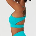 thumbnail image 3 of Sujetador deportivo de secado rápido con cuello halter, cómodo y suave, sujetador de entrenamiento de alto impacto para mujer Viridis 10 M, 3 of 7