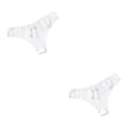 thumbnail image 1 of Qarigey Bragas de tiro bajo Tanga Ropa interior de mujer Tanga Diseño de encaje Sexy Atractivo Citas Prop Dama Ropa de dormir Blanco L Blanco L 2Conjunto, 1 of 6