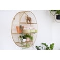 Kimisty Gold Round Circle Floating Shelves, 20 Inch Large Circular ...