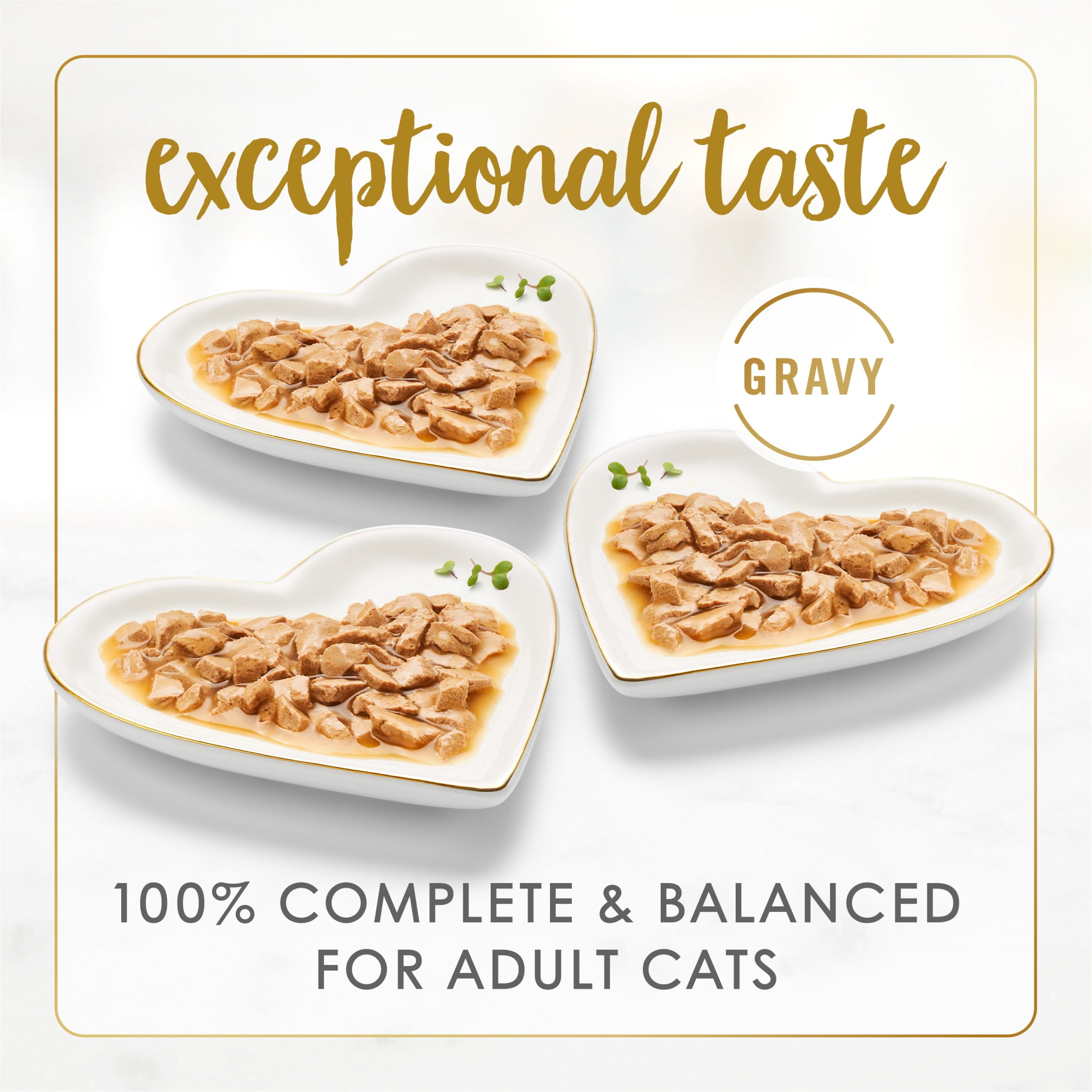 Purina Fancy Feast Gravy Lovers Food, Wet Cat Food, Poultry & Beef, 3 oz Cans (42 Pack)