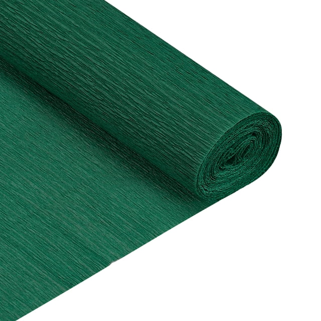 Uxcell Rouleau de Papier Crêpe Décoration en Papier Crêpe 7,5 Pi de Long 20 Pouces de Large Vert