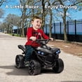 thumbnail image 1 of EastVita 6V Ride on Toy, ATV 4 Wheeler with 1.8MPH Max Speed, Black, 1 of 6