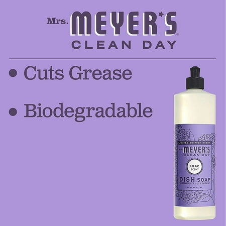 Mrs Meyers Clean Day Limited Edition Lilac Scent Kitchen Basics Set