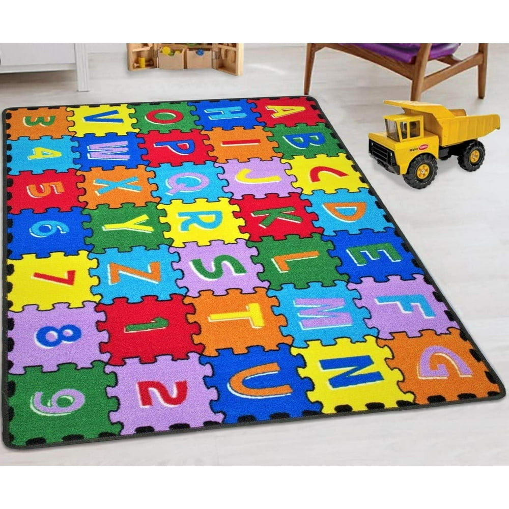 HRKids Rugs for Playroom Bedroom 8x10 Boys Girls Children’s Room Décor