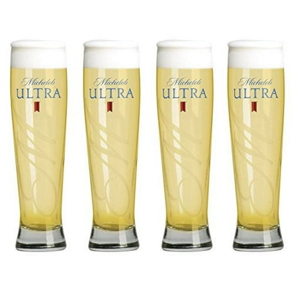 Michelob Ultra Altitude Tall Pilsner Glass | Set of 4 Glasses