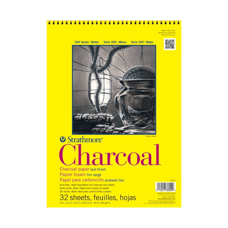 Charcoal Paper Pad, 300 Series, 9" x 12", 32 Sheets photo 1