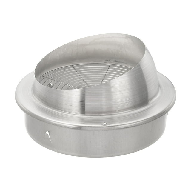 Uxcell Couverture de Ventilation de Sécheuse 8 Pouces, Évent Mural Extérieur en Acier Inoxydable pour Conduit de CVC