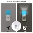 thumbnail image 3 of Naloa Sky Blue Glitter Night Lights Plug into Wall, Dusk to Dawn Sensor Warm White Led Night Light 0.5W, Nightlight suit for Adults, Bedroom, Bathroom, Hallway, Kitchen, 3 of 5