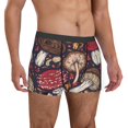 thumbnail image 4 of Salouo Forest Wild Mushroom Print Men's Boxer Briefs,Breathable Underwear Elastic Waistband Briefs for Men -X-Large, 4 of 8
