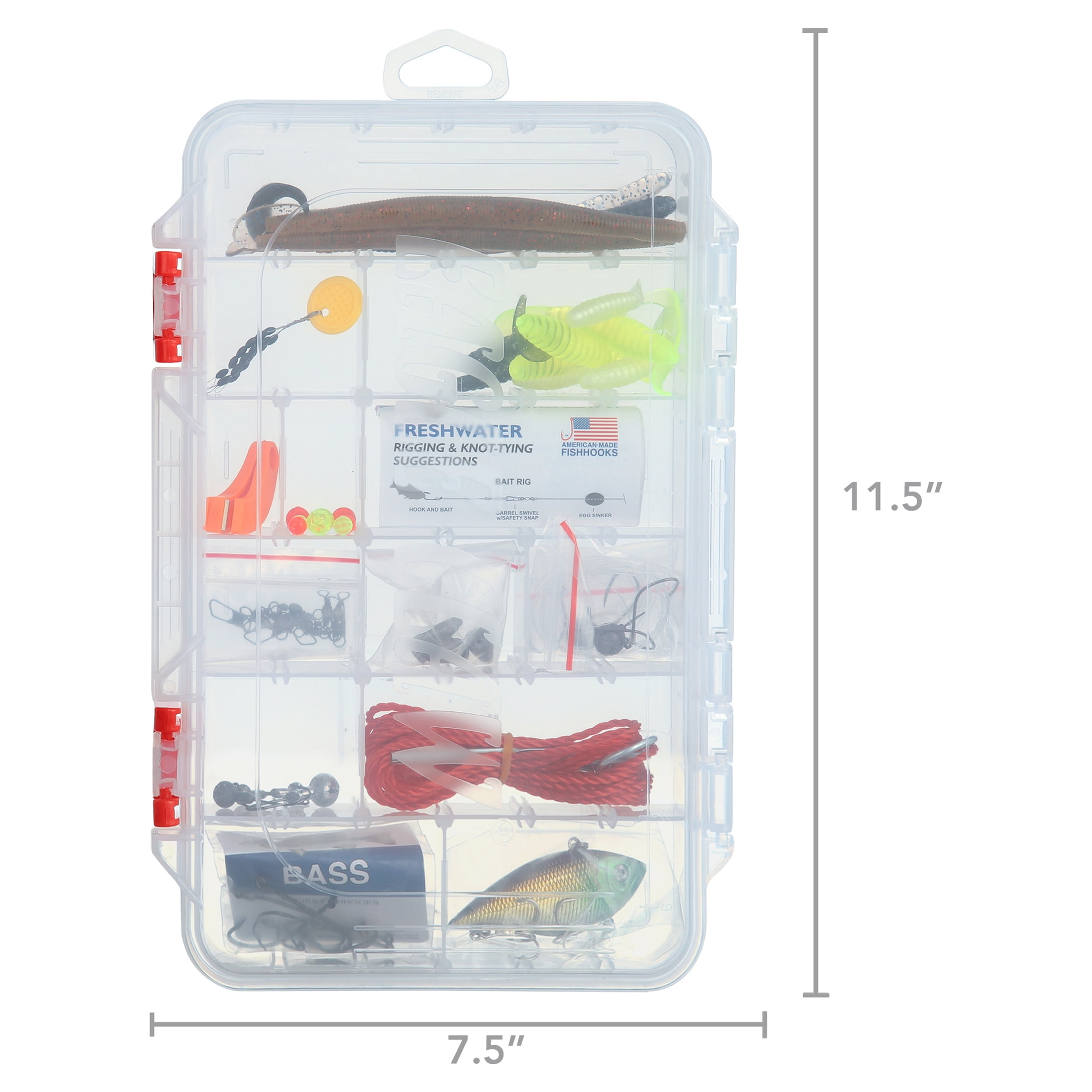 Eagle Claw Bass Tackle Kit 55 Pieces 