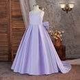 thumbnail image 5 of FYDUU Flower Girl Dress Girls Formal Wedding Pageant Gown with Back Bowknot Sleeveless Dresses A-Line Birthday Party Dress 8 Years, 5 of 8