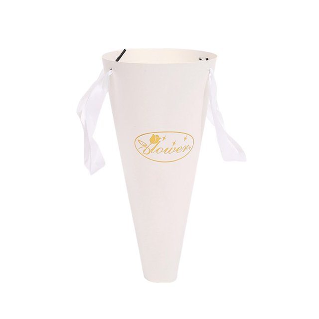 Cardboard Packing Box Take The Carton Hand Grip Flower Paper Boxes 10pcs 47x20x3CM Creatieve Party Carry Round Bag