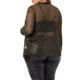 thumbnail image 3 of Cárdigan de talla grande para mujer Agnes Orinda, con frente abierto, metálico y transparente, con mangas largas y ligero 2X Oro, 3 of 6