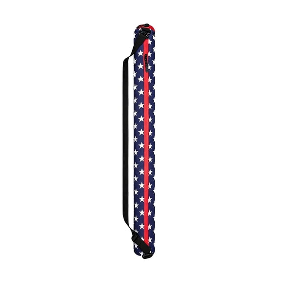 35.5" Patriotic Insulated Beer Bag, 4th of July Cooler Bag, US Independence Day Beer Carrier, Slim Cold Drink Insulated Bottle Holder for Golf BBQ Camping Tailgate