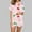 19-Multicolor, variant on Women's Two Piece Pjs Sets Flower Print Buttoned Drawstring Waist Lounge Set Casual Loose Short Sleeve Top and Shorts