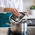 thumbnail image 4 of Black Coffee Vintage Pot Holders for Kitchen Heatproof Potholder, 4 Pack Farmhouse Coffee Cup Bean Hot Pads Multipurpose Oven Pads Cloth Potholders Trivet for Cooking and Baking, 4 of 8