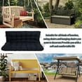 thumbnail image 3 of Replacement Cushions for Outdoor Swing, Swing Replacement Cushions Thicken 4" with Backrest, Waterproof Bench Cushions for Patio Furniture Porch Swing Cushions (Navy Blue), 3 of 7