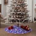 thumbnail image 4 of Bingfone Christmas Tree Skirt Mat Christmas Decoration Interior 30" -colorful Skull flower leaf, 4 of 6