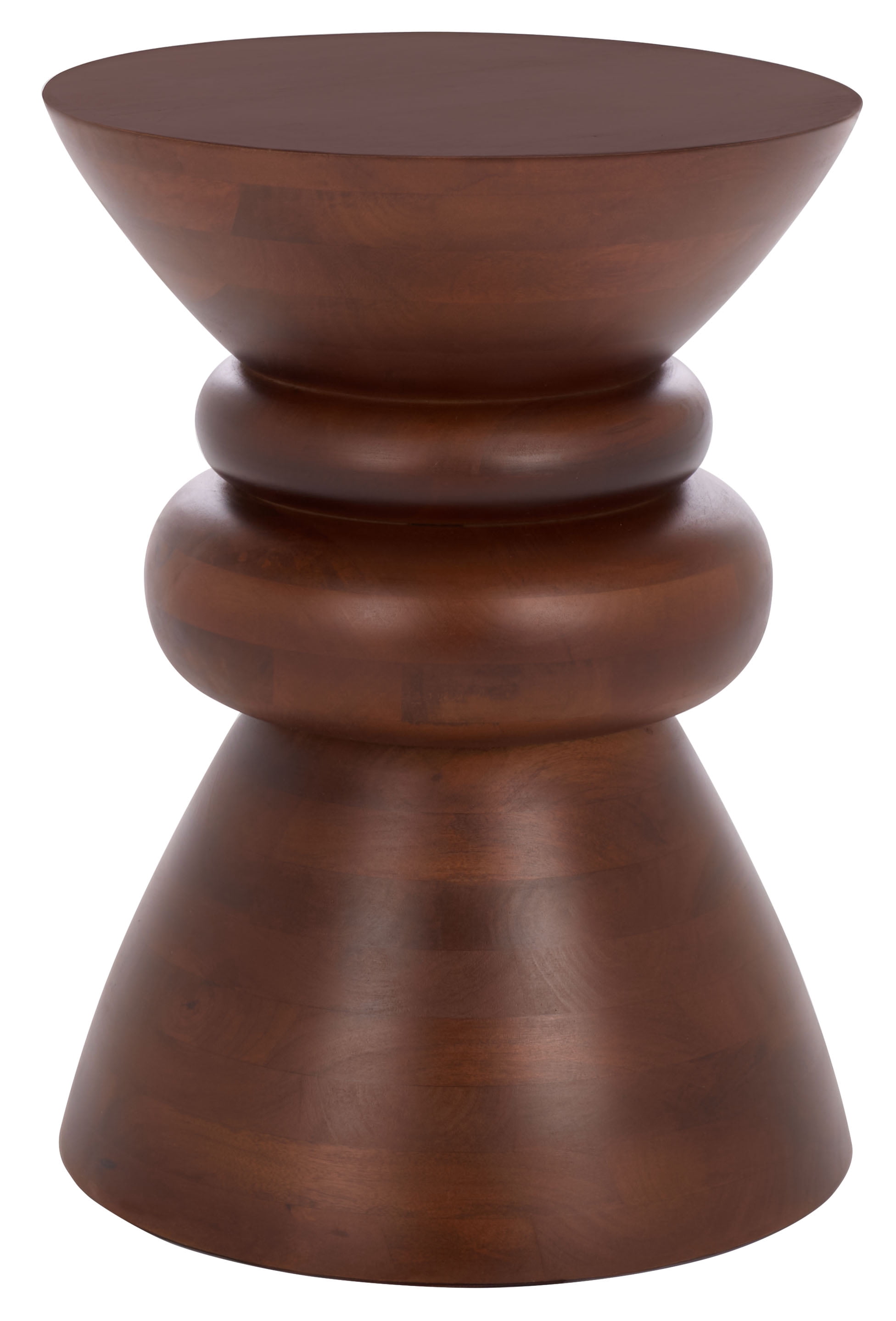 Safavieh Ignacio Modern Wood Round End Table, Walnut