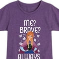 thumbnail image 3 of Frozen - Winter - Me? Brave? Always. - Toddler & Youth Girls Short Sleeve Graphic T-Shirt, 3 of 5