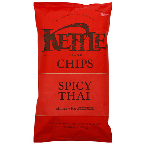 Kettle Brand Chips Spicy Thai Potato Chips, 9 oz (Pack of 12)