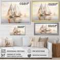 thumbnail image 4 of Designart "Beige Boat Simplicity II" Transportation Wall Art Living Room, 4 of 5