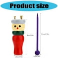 thumbnail image 5 of Wooden Knitting Doll with Crochet Hook French Knitting Doll Set Knitting Starter Set For Crafting Necklaces Bracelets, 5 of 9