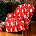 thumbnail image 3 of Christmas Tree Cake Blanket, Red Snowflake Throw, Soft Warm Blanket for Winter Gifts, Women, Home, Sofa, Bed Decoration, Ideal Christmas Gifts for Adults Wife Self, 3 of 5