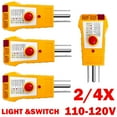 thumbnail image 2 of 2/4PC Outlet Tester For Grounding Products For GFCI Electrical AC 110V-120V HOT, 2 of 13
