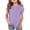 #A02-Light Purple, variant on Abcomgle Girls Shirts Summer Short Sleeve Toddler Girls T-Shirts Curve Hem Toddler T-Shirt Fashion Crewneck Cotton Toddler Tops Girls,Light Purple,12-13Years