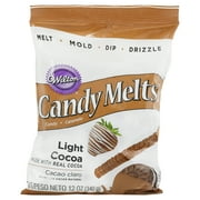 (4 pack) (4 Pack) Wilton Candy Melts, Light Cocoa, 12 oz