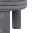 thumbnail image 4 of Rashida 17.75" Contemporary Minimalist Curvy High Accent Table , Gray Frosted, 4 of 9