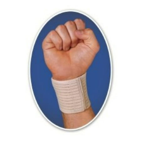 Large Carrot - SCOTT Wrist Wrap Carrot Elastic Left or Right Hand Beige One Size Fits Most (#SA1307 BEI UN, Sold Per Piece)
