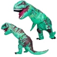 thumbnail image 3 of Disfraz inflable de dinosaurio T-Rex de Qshine para adultos, 3 of 7