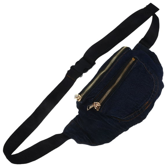 TEHAUX Washed Denim Crossbody Bag for Women, Retro Style with Double Pockets, Lightweight and Durable Fashion Handbag