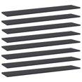thumbnail image 1 of vidaXL Bookshelf Boards 8 pcs Grey 100x20x1.5 cm Engineered Wood, 1 of 4