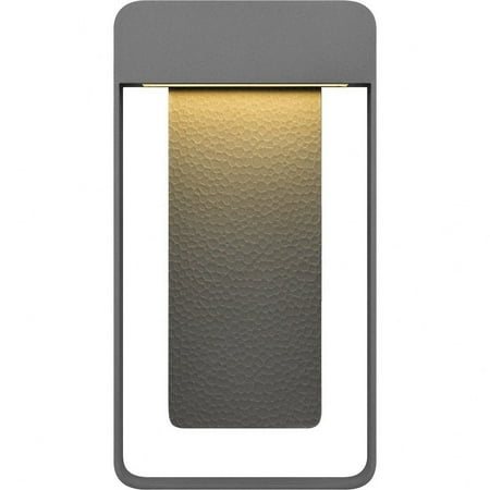 

1 Led Outdoor Wall Lantern in Modern Style-14 inches Tall and 7.5 inches Wide Made with Coastal Armour-Matte Titanium Finish Bailey Street Home