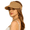 Khaki, variant on Sun Hats for Women, Foldable Floppy Straw Sun Visor Hats, Ponytail Beach Hats for Women, Wide Brim Breathable Summer Outdoor Hat, Khaki