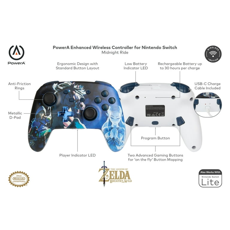 PowerA Enhanced Wireless Controller Rechargeable for Nintendo