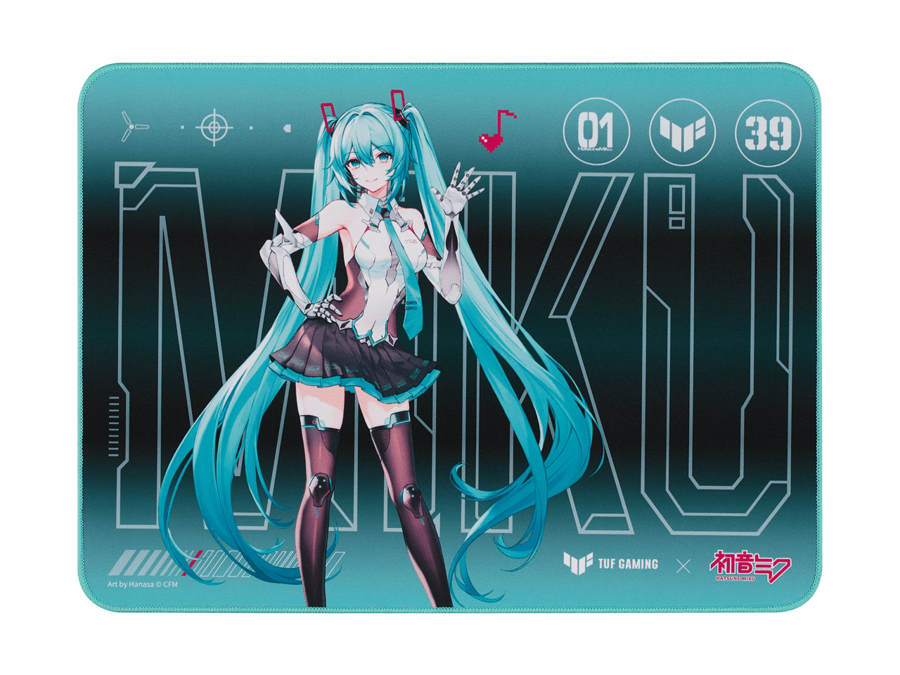 ASUS Hatsune Miku Edition Keyboard and Mouse pad Combo - K3 Gen II Hatsune Miku Edition Optical-Mechanical RGB Keyboard with IP57 Waterproof and Dust Resistance and Gaming Mouse Pad