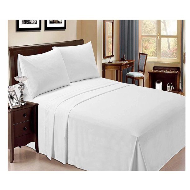 Luxury Bamboo Elegance 6 Pc Sheet Set White Cali King
