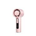 thumbnail image 1 of N98 Foldable Handheld Fan with 100-Speed Adjustment, LED Display & Bright Light - USB Rechargeable 5000mAh Battery, Portable Mini Pocket Fan for Outdoor/Indoor Use, Lightweight ABS+PC Construction,, 1 of 7