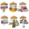 thumbnail image 2 of Pendientes Largos con Borlas de Cristal y Flores Geométricas Bohemias para Mujer Shaofei 21387-4, 2 of 5