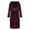 Purple, variant on Odeerbi Couples Robes Winter Lengthened Plush Shawl Bathrobe 2025 Long Sleeve Hooded Sleepwear Coat Purple