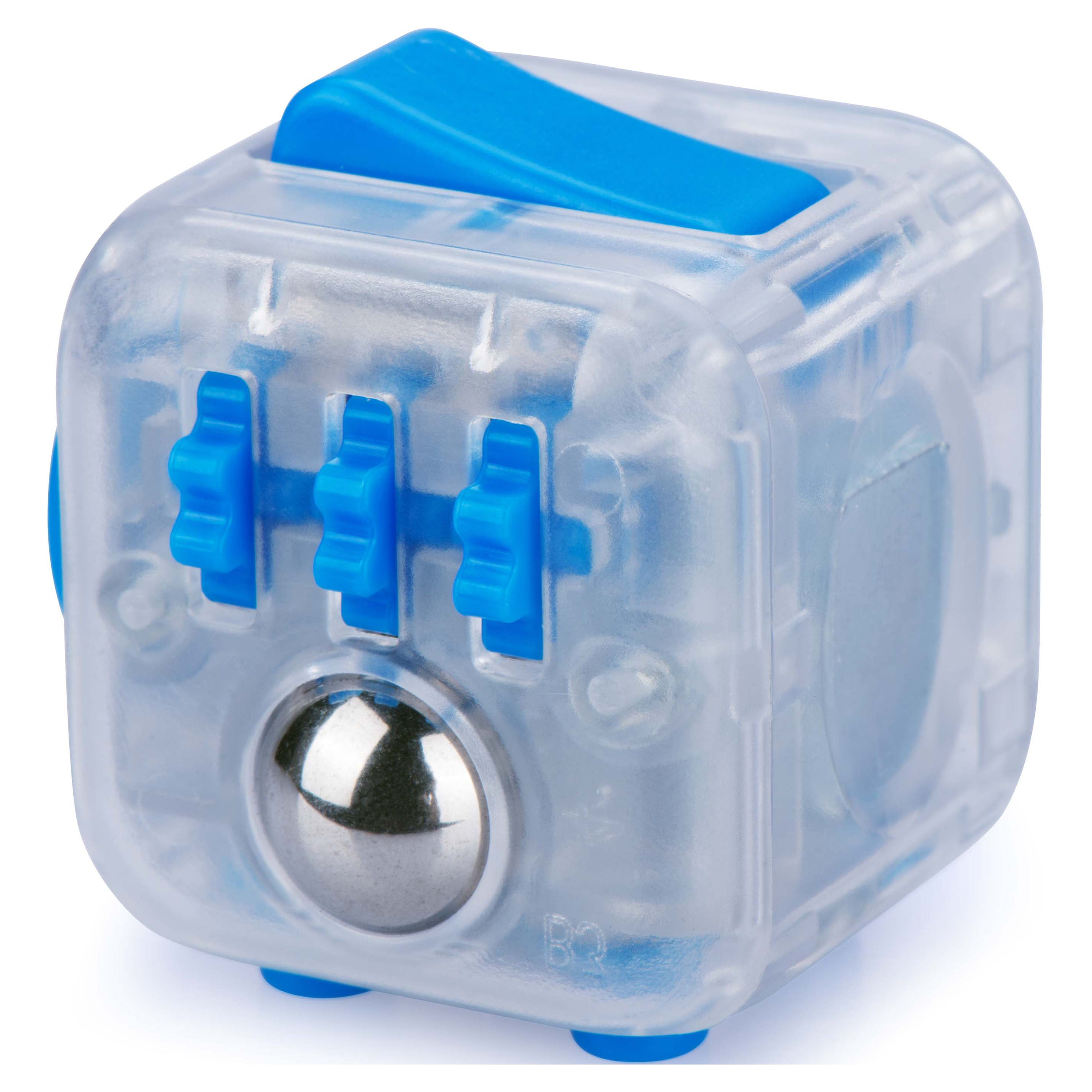 Fidget Cube by Antsy Labs Series 3 Transparent Blue - Fidget Toy Ideal for Anti-Anxiety, ADHD and Sensory Play by ZURU