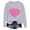 Gray, variant on Inverlee Valentines Day Sweatshirt Women Cute Love Heart Graphic Sweatshirts Soft Pullover Sweater Tops Round Neck Dressy Casual Valentine's Day Gifts