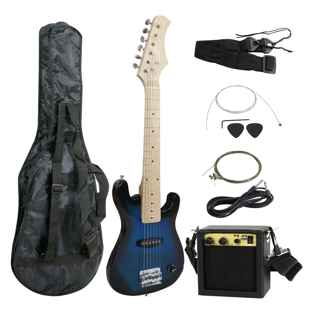 SONGMY Pink 30" Electric Guitar with 5W Amp, Full Size Beginner Guitar Kit with Pick & Accessories, Starter Electric Guitar Set