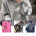 thumbnail image 6 of Diy Drawstring For Hoodie Trouser Sweatpant Rope Crystal Shiny Round Cord Replacement String Rubber Hose Diamond Trim, 6 of 7