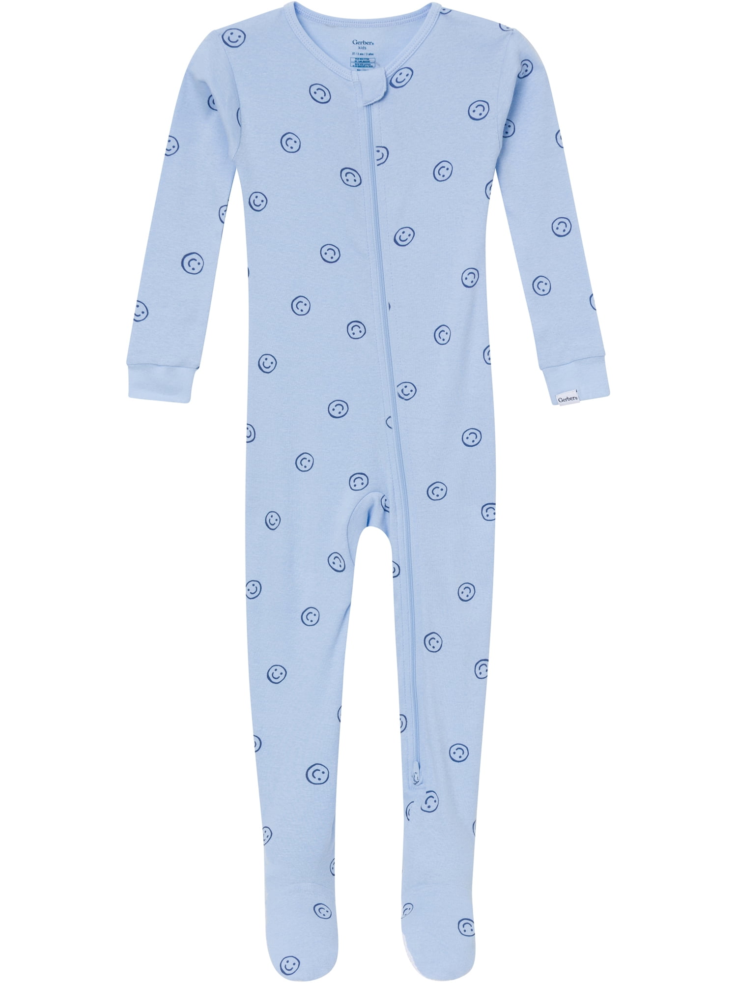 Gerber Baby and Toddler Neutral 2-Way Zipper Footed Unionsuits, 4-Pack, 0/3 Months - 5T
